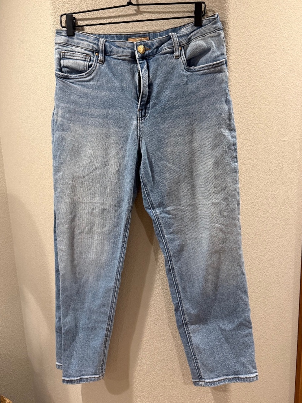 KUT from the Kloth Rachael High Rise Mom Jeans Size 12 Light Wash